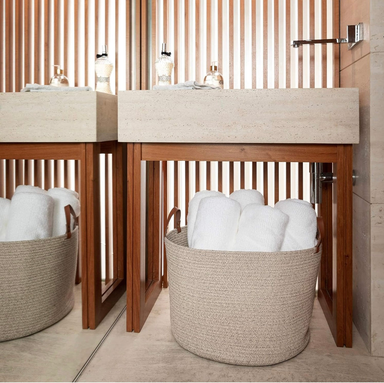 Organi Haus Multi functional Storage décor Rope Baskets -7 Different Colours
