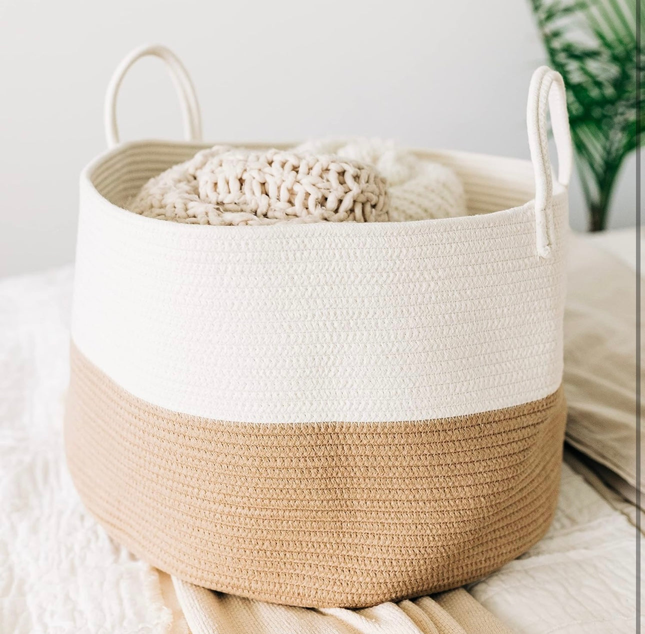Organi Haus Multi functional Storage décor Rope Baskets -7 Different Colours