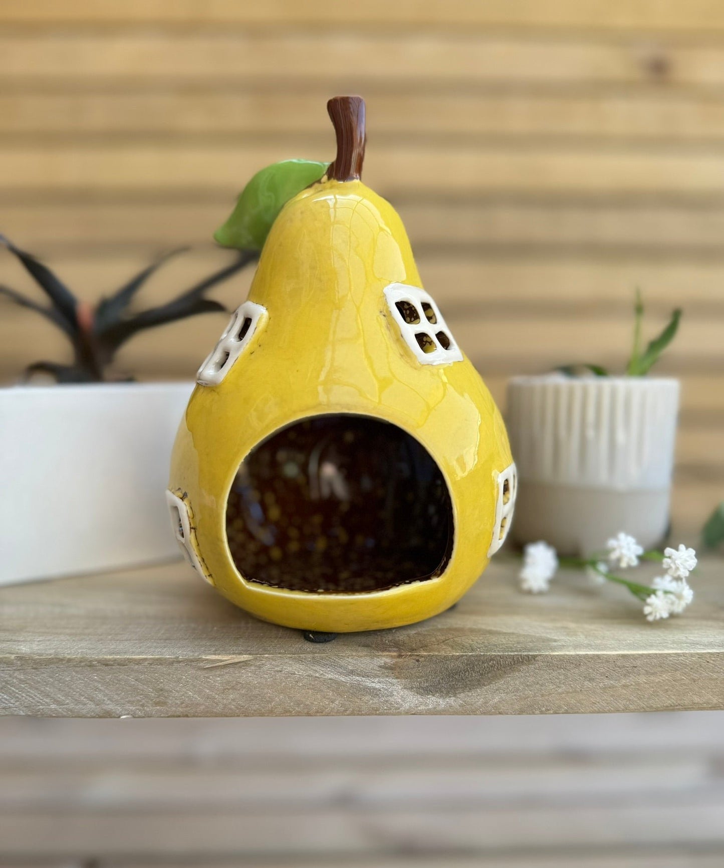 Ceramic Pear Tealight Holder