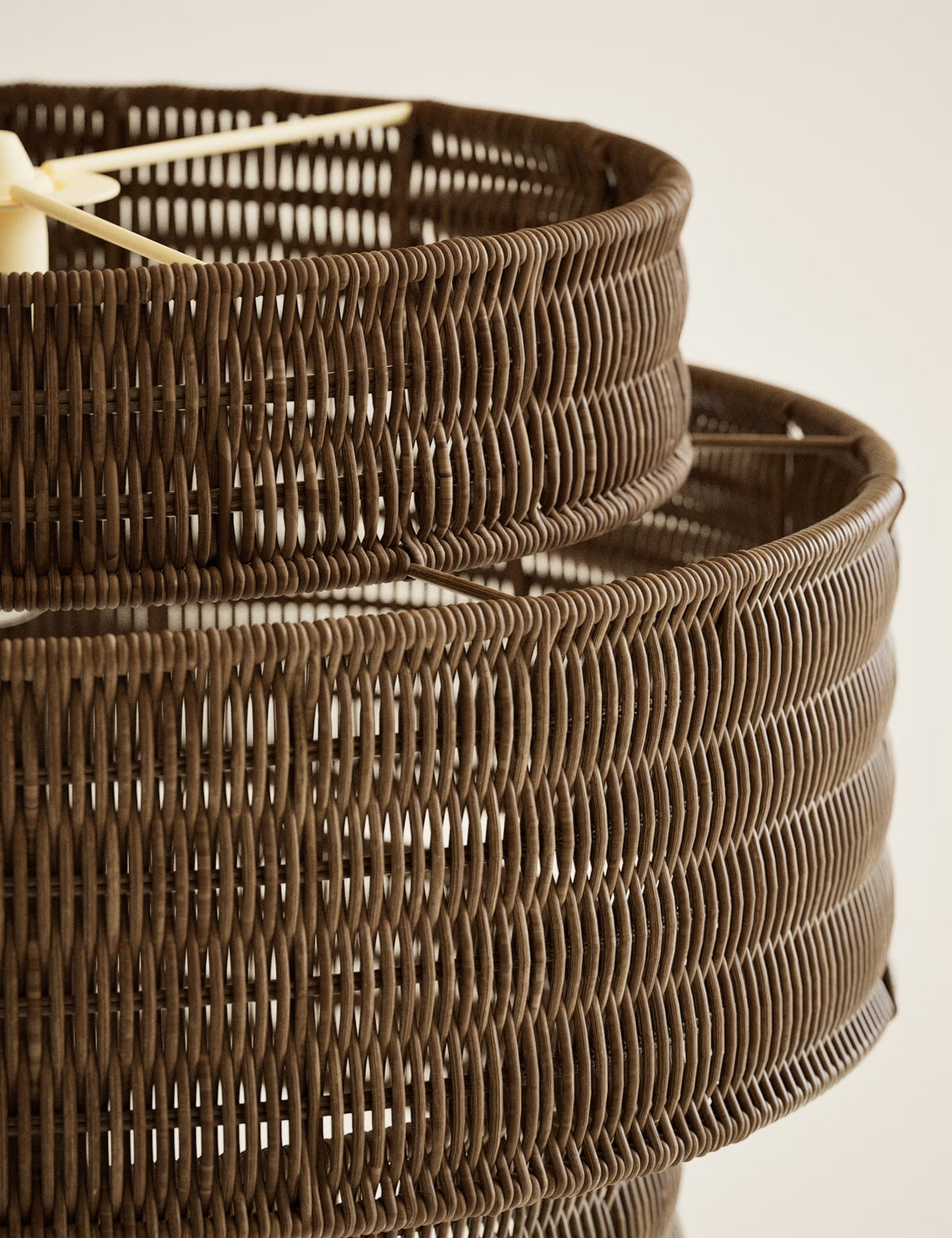 Rattan 3 Tiered Easy Fit Shade - Natural