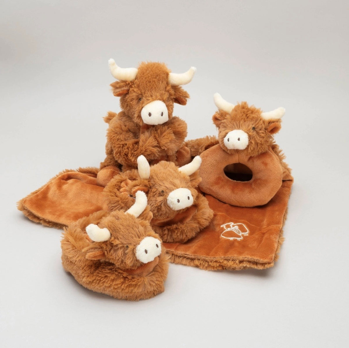 Jomanda Highland Coo Brown Toy Soother
