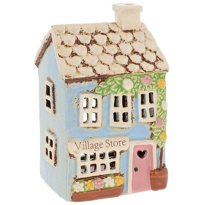 Village Pottery Village Stores Tealight Holder - Ceramic House