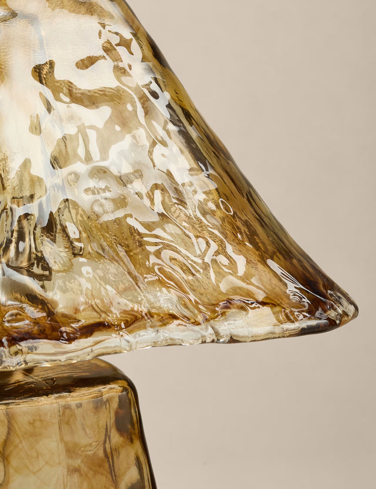 M&S All Over Glass Table Lamp - Brown