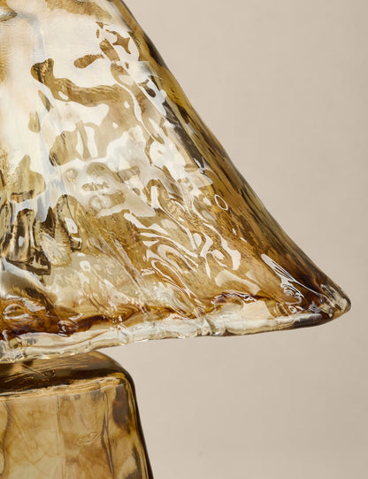 M&S All Over Glass Table Lamp - Brown