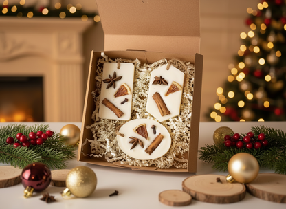 Soy Wax Handmade Scented Christmas Tree Decoration | Gift Box Set of 3