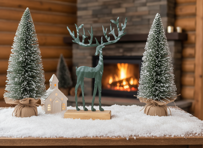 Iron Christmas Deer Ornament