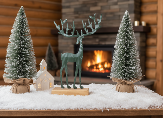 Iron Christmas Deer Ornament