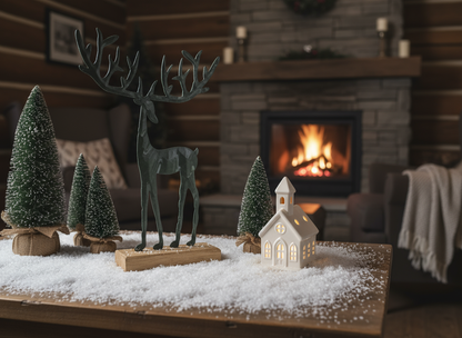 Iron Christmas Deer Ornament