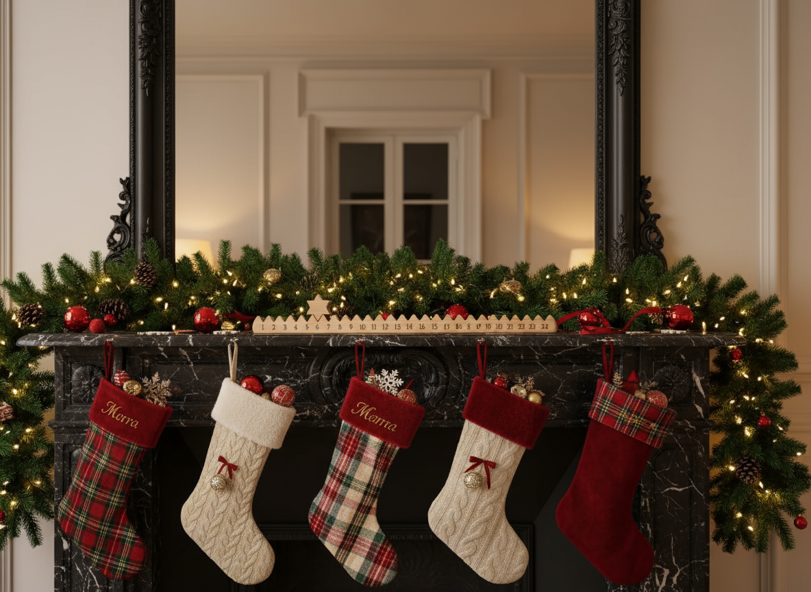 Wooden Count Down Advent Calendar