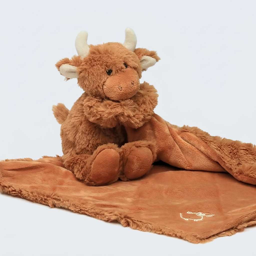 Jomanda Highland Coo Brown Toy Soother