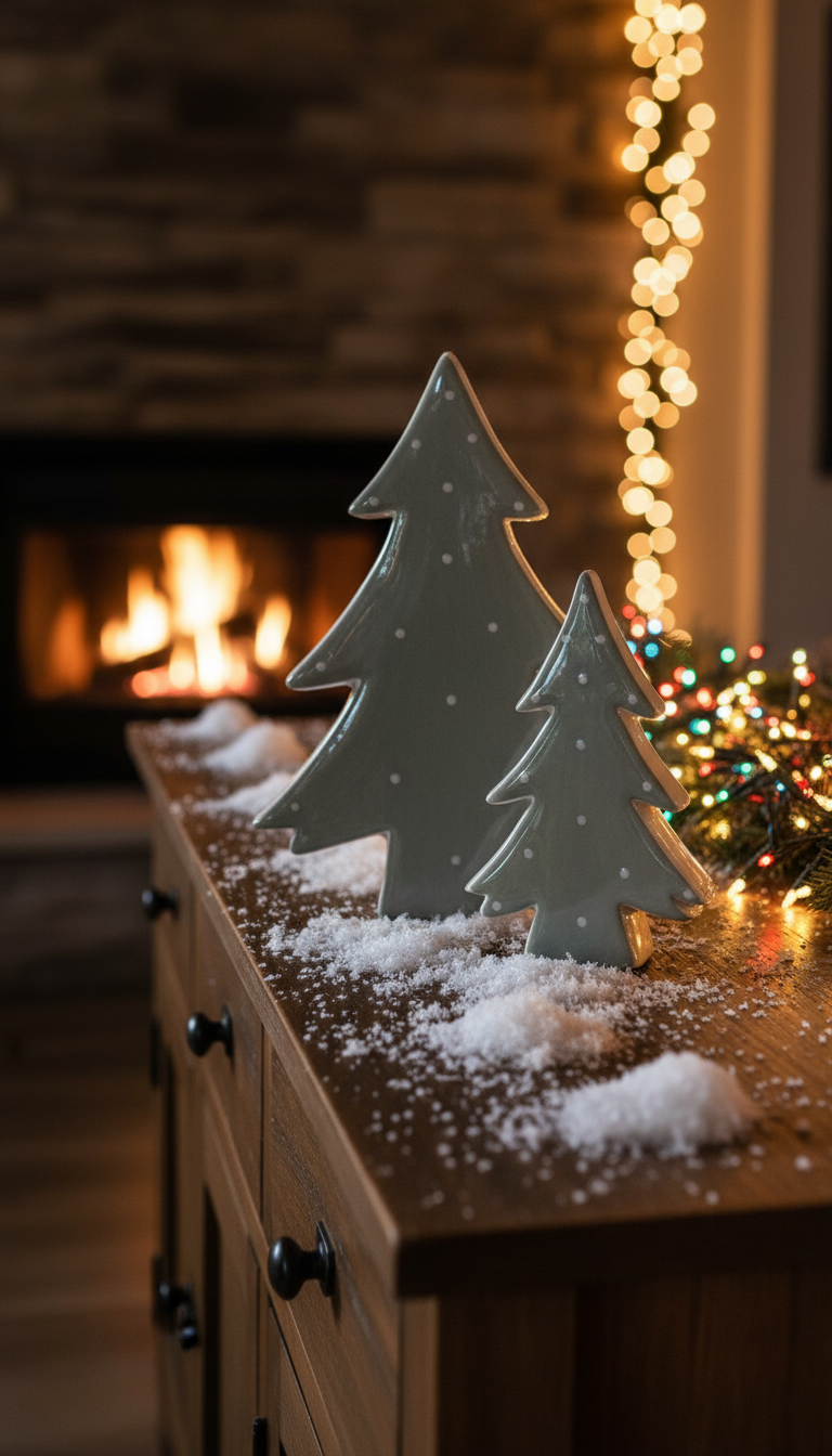 Polka Dot Christmas Tree Ornaments 16cm