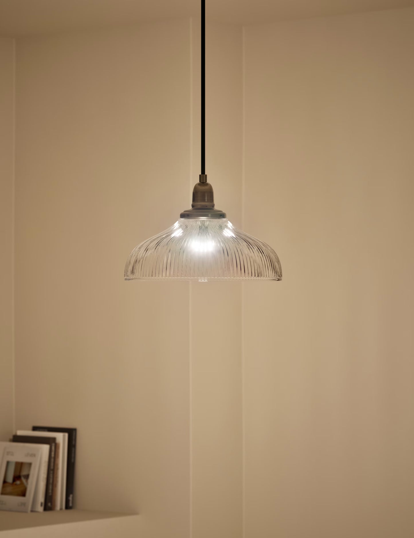 Florence Single Pendant Light - Antique Brass
