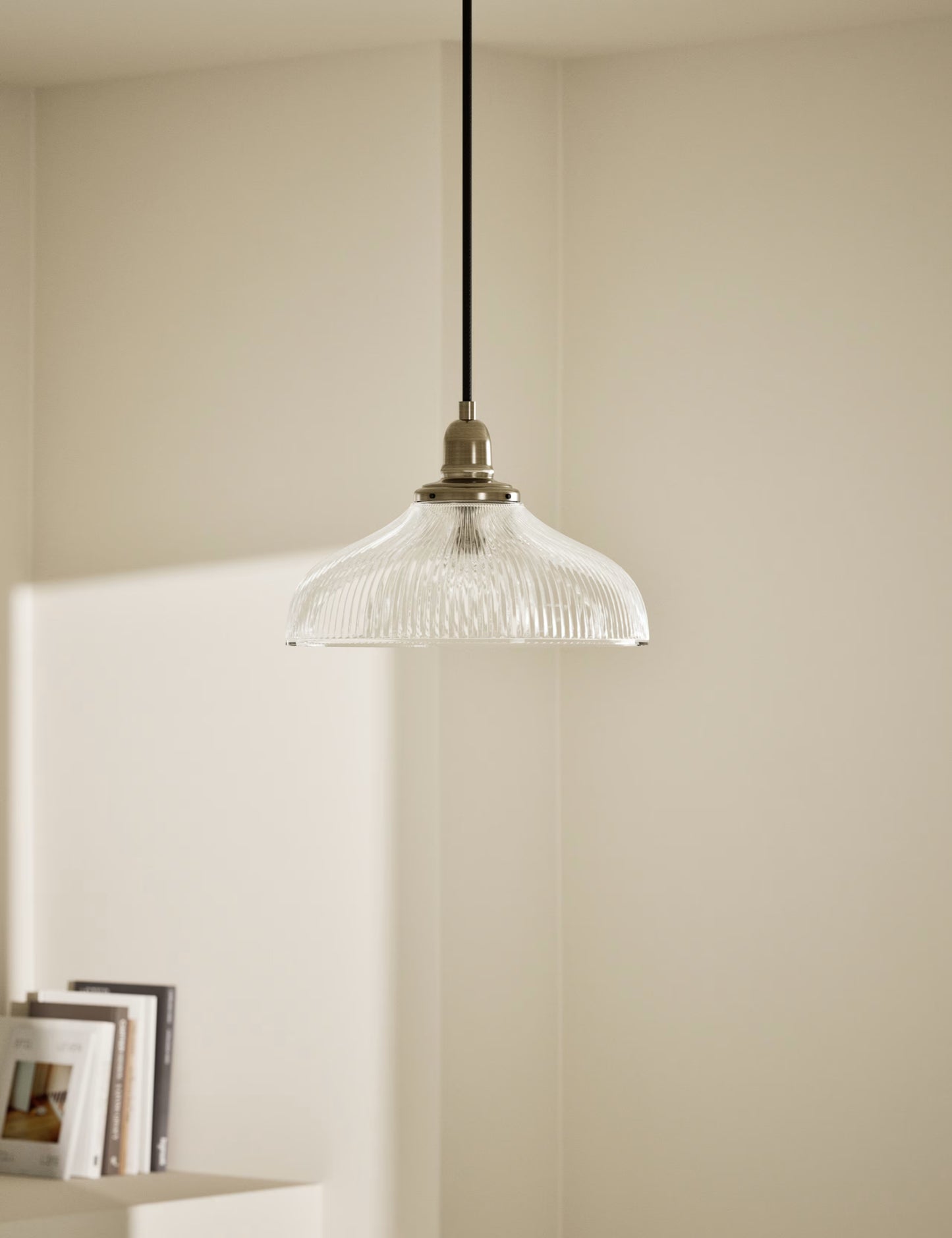Florence Single Pendant Light - Antique Brass