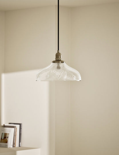 Florence Single Pendant Light - Antique Brass