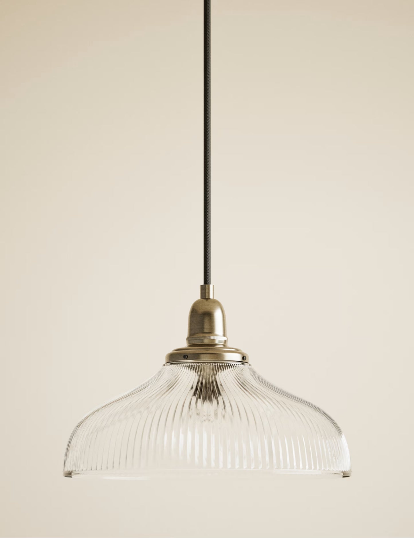 Florence Single Pendant Light - Antique Brass