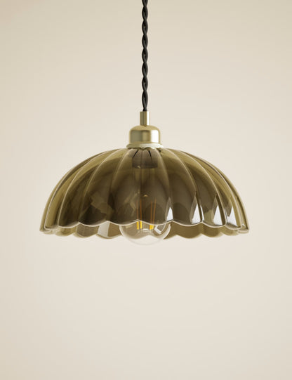 Glass Petal Easy Fit Shade - Green