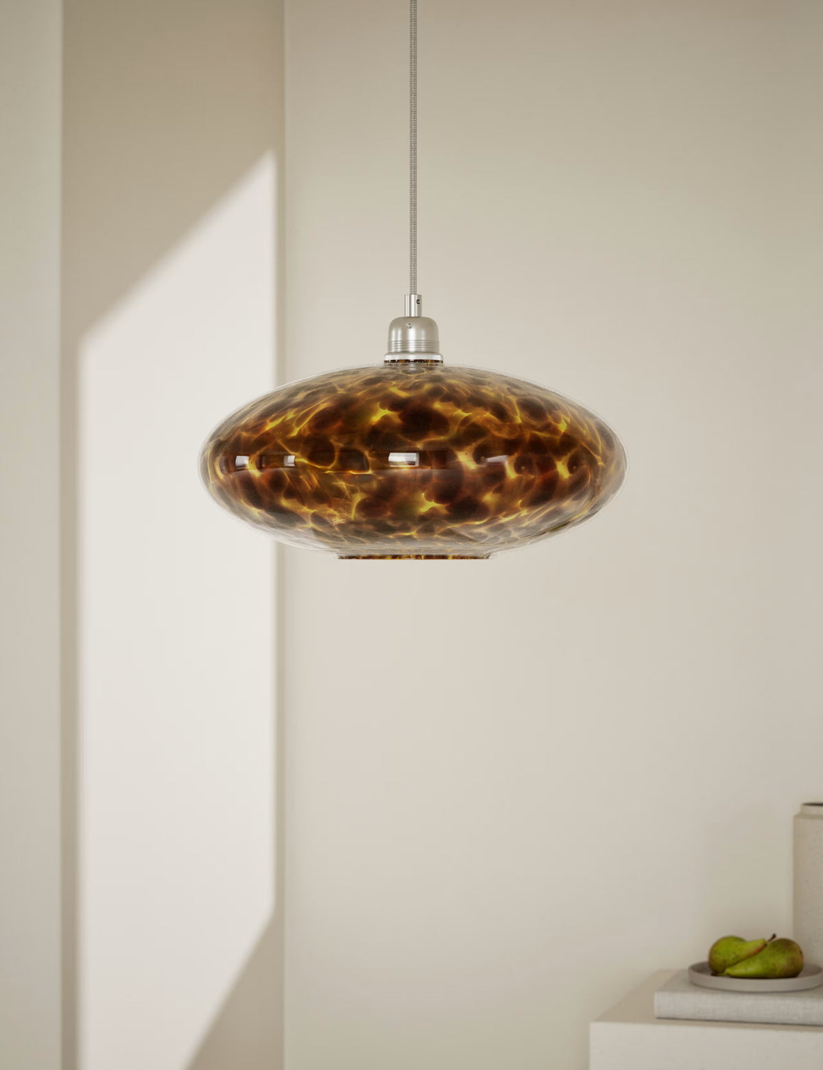 Glass Tortoise Shell Easy Fit Shade - Brown