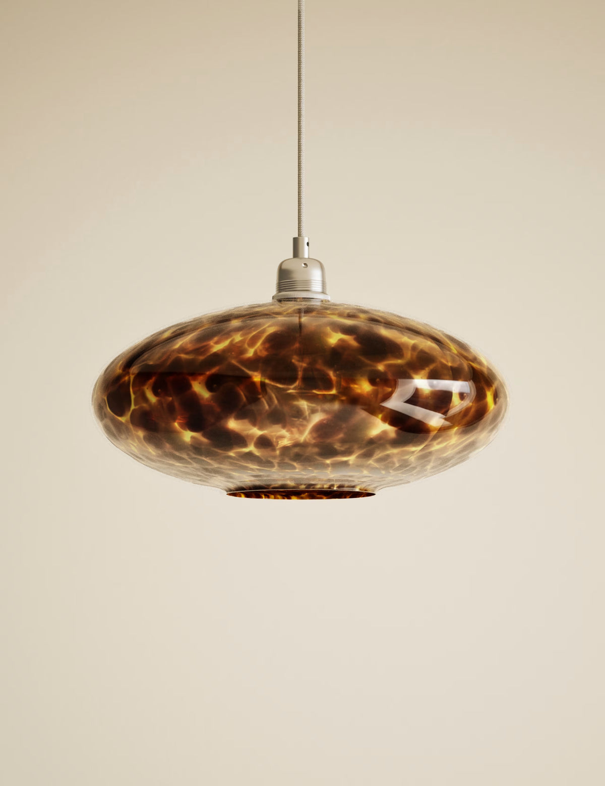 Glass Tortoise Shell Easy Fit Shade - Brown