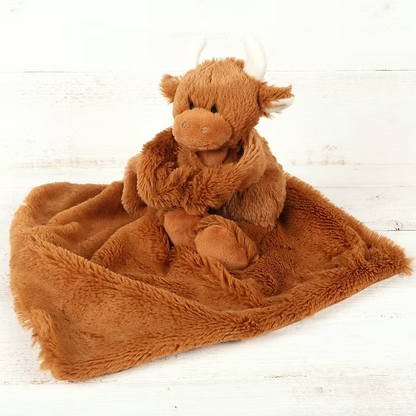 Jomanda Highland Coo Brown Toy Soother