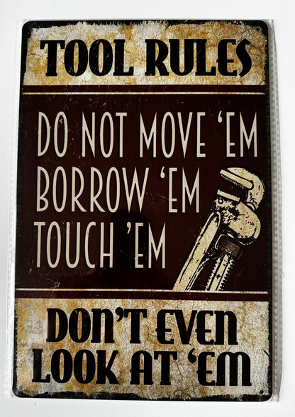 Metal Signs | Vintage, Retro, Funny, Car & Bike 3 for £10