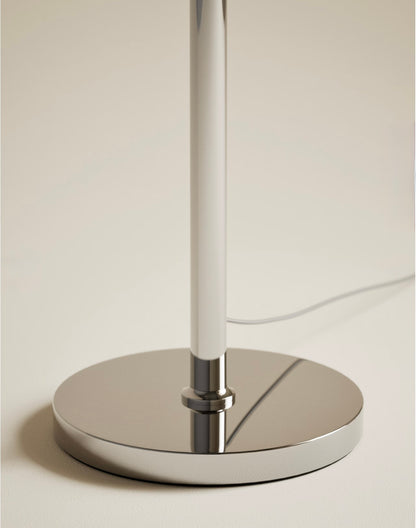 Amelia Ridged Floor Lamp  - Polished Chrome