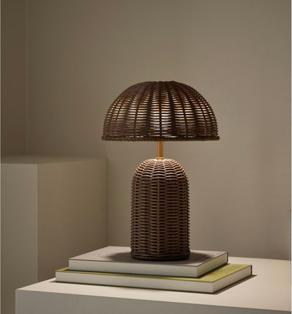 Colby Rechargeable Rattan Table Lamp