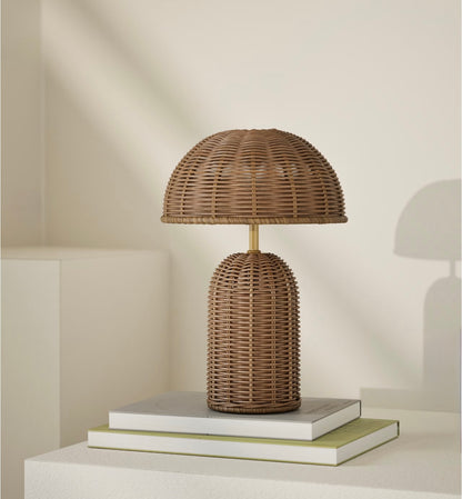 Colby Rechargeable Rattan Table Lamp