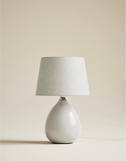 Ceramic Table Lamp- Cream