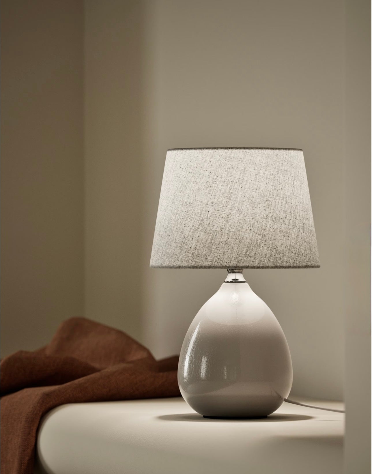 Ceramic Table Lamp- Cream