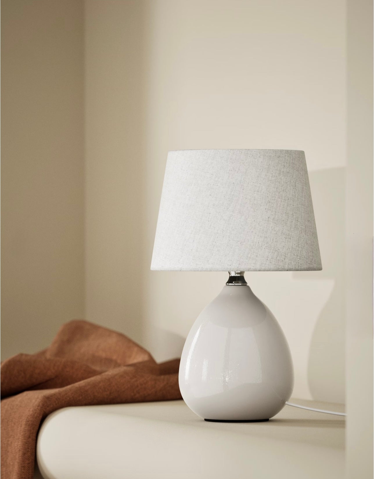 Ceramic Table Lamp- Cream