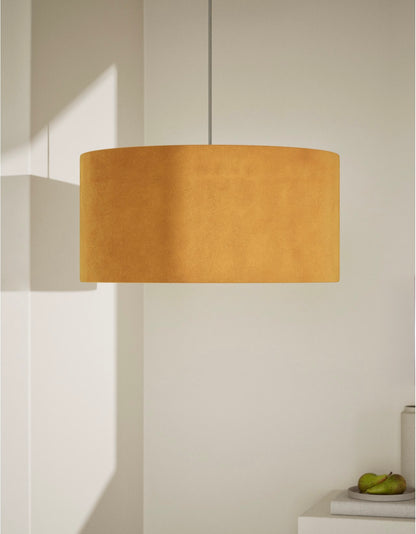 Velvet Oversized Ceiling Lamp Shade - Ochre
