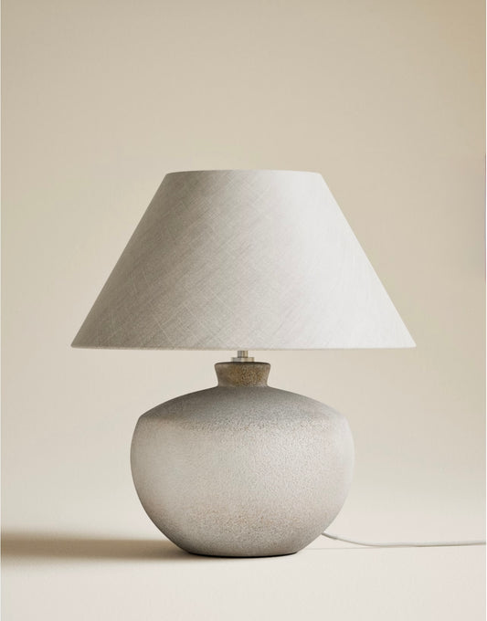 Roma Urn Table Lamp - White
