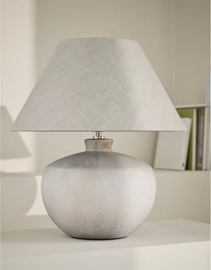 Roma Urn Table Lamp - White