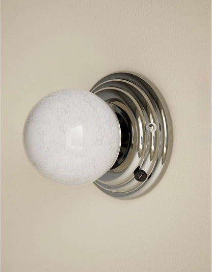 Rechargeable Ribbed Wall Light - Chrome