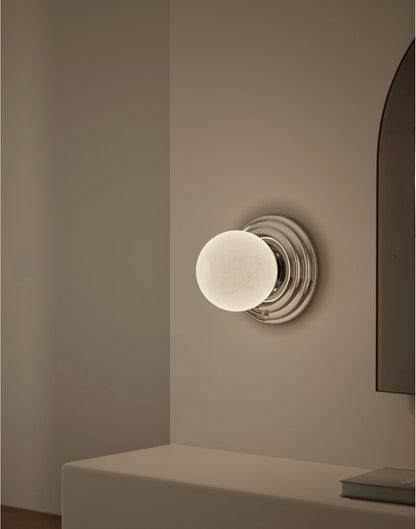 Rechargeable Ribbed Wall Light - Chrome