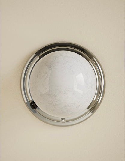 Rechargeable Ribbed Wall Light - Chrome