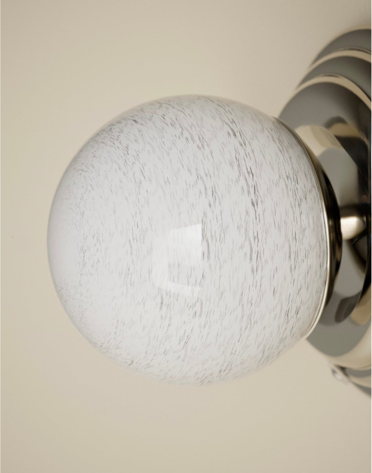 Rechargeable Ribbed Wall Light - Chrome