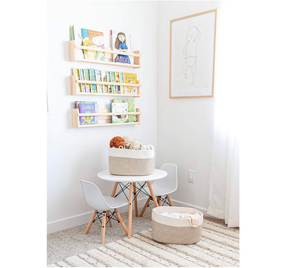 Organi Haus Brown & Off White storage basket- Set of 3