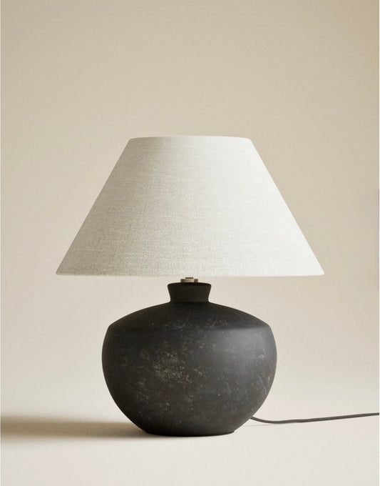 Roma Urn Table Lamp - Black