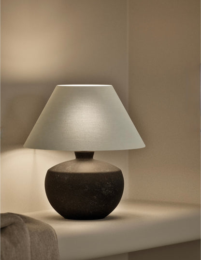 Roma Urn Table Lamp - Black