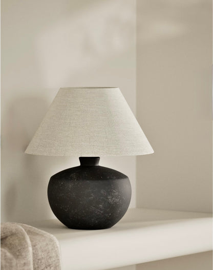 Roma Urn Table Lamp - Black