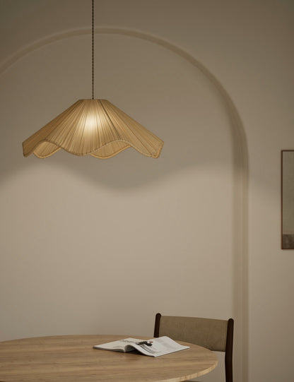 Pleated Wave Large Easy Fit Shade - Cream