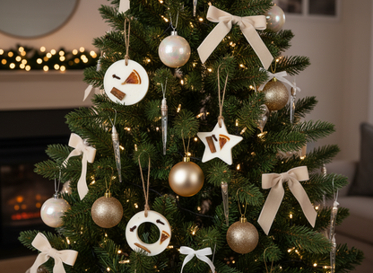 Soy Wax Handmade Scented Christmas Tree Decoration | Gift Box Set of 3