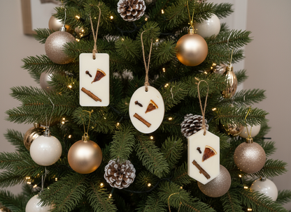 Soy Wax Handmade Scented Christmas Tree Decoration | Gift Box Set of 3