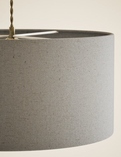 Oversized Cotton Mix Ceiling Shade - Natural