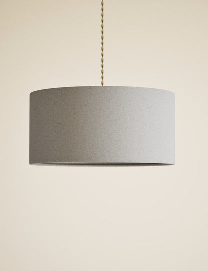 Oversized Cotton Mix Ceiling Shade - Natural