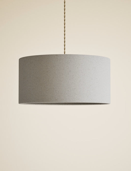 Oversized Cotton Mix Ceiling Shade - Natural