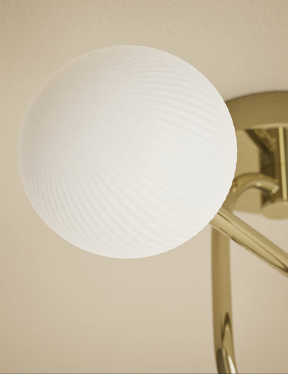 Parker Flush Ceiling Light - Antique Brass