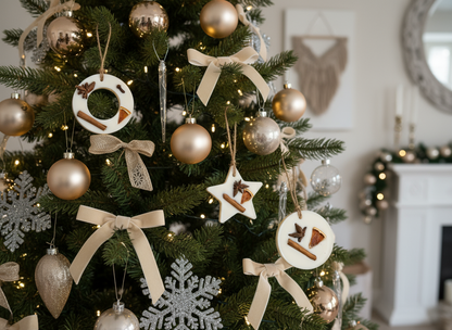 Soy Wax Handmade Scented Christmas Tree Decoration | Gift Box Set of 3