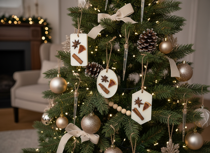 Soy Wax Handmade Scented Christmas Tree Decoration | Gift Box Set of 3